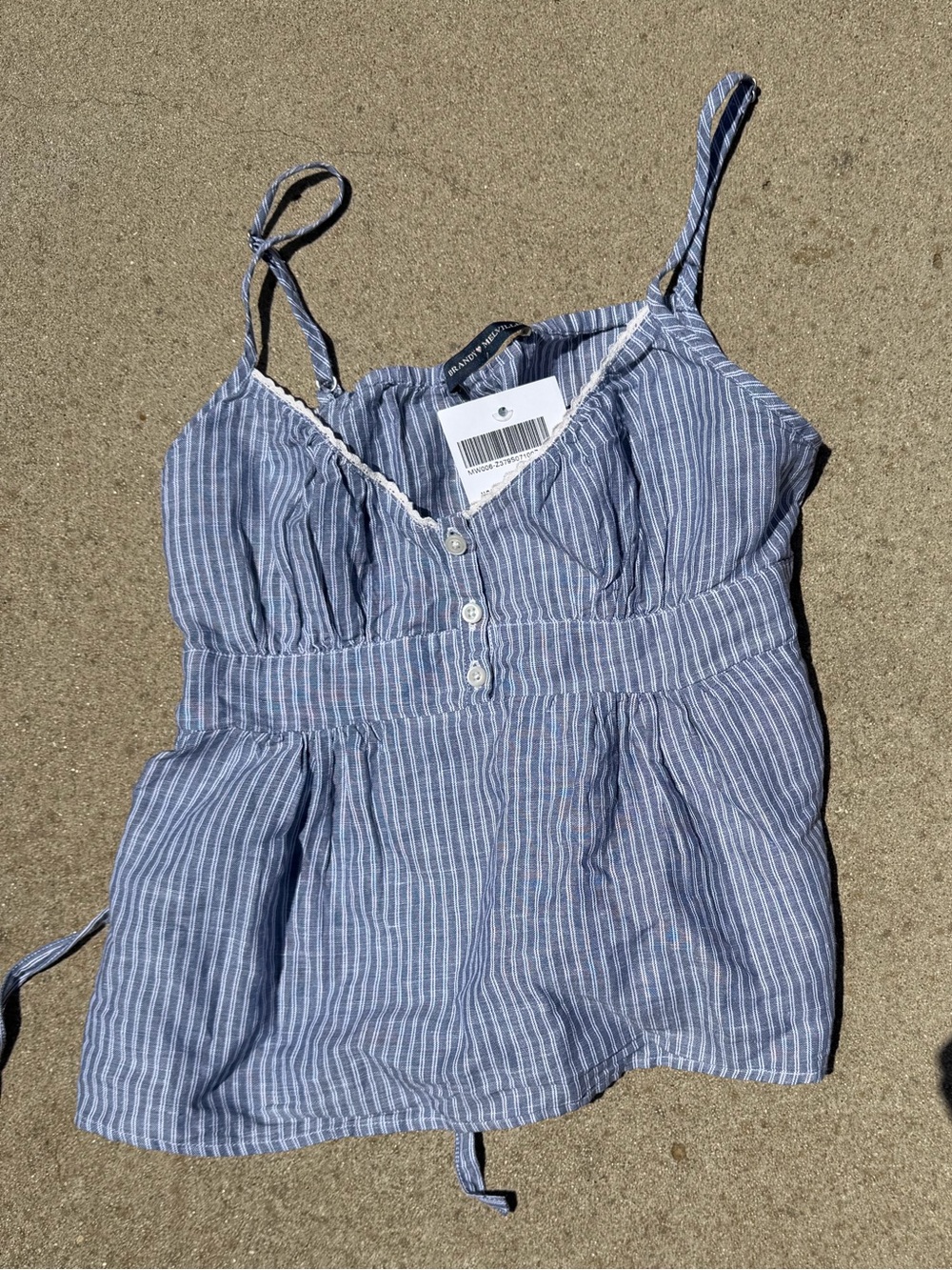 Brandy Melville Blue Striped Women’s Top